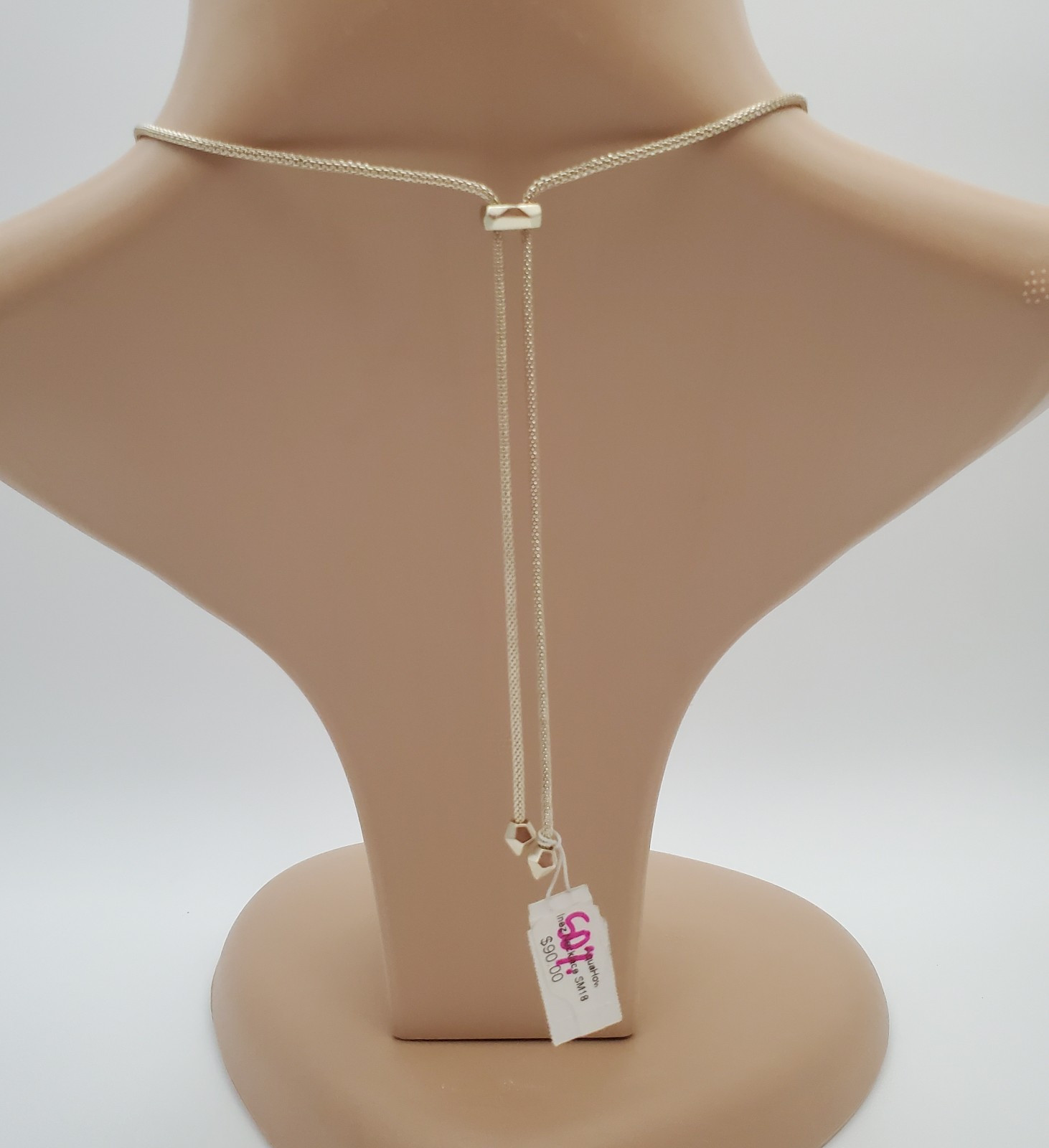 Kendra Scott Necklace 30in Gold Plate Aqua Howlite Inez Pendant Back Chip READ