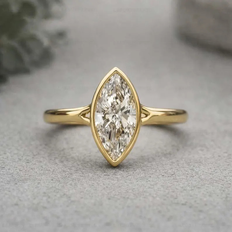 Moissanite Ring, Brass Gold Alloy ,Red Gemstone Ring ,Women Gift for her
