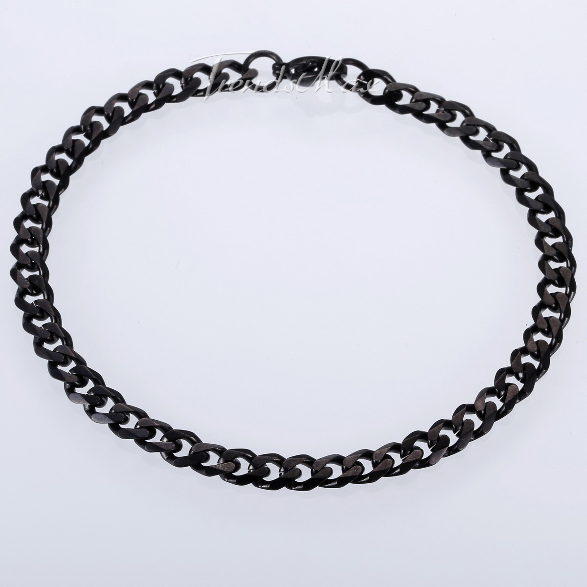 3/5/7/9/11mm Cuban Curb Mens Necklace Black Stainless Steel Gift Chain 18″-30″