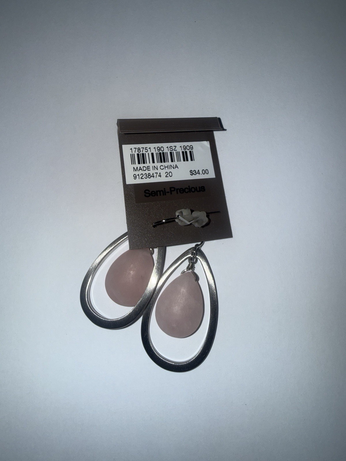 J.Jill Pink Drop Earrings One Size New