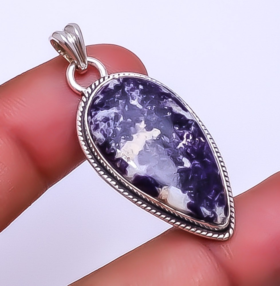 Lepidolite – San Diego Gemstone 925 Sterling Silver Pendant 1.72″ P_9359_148_29