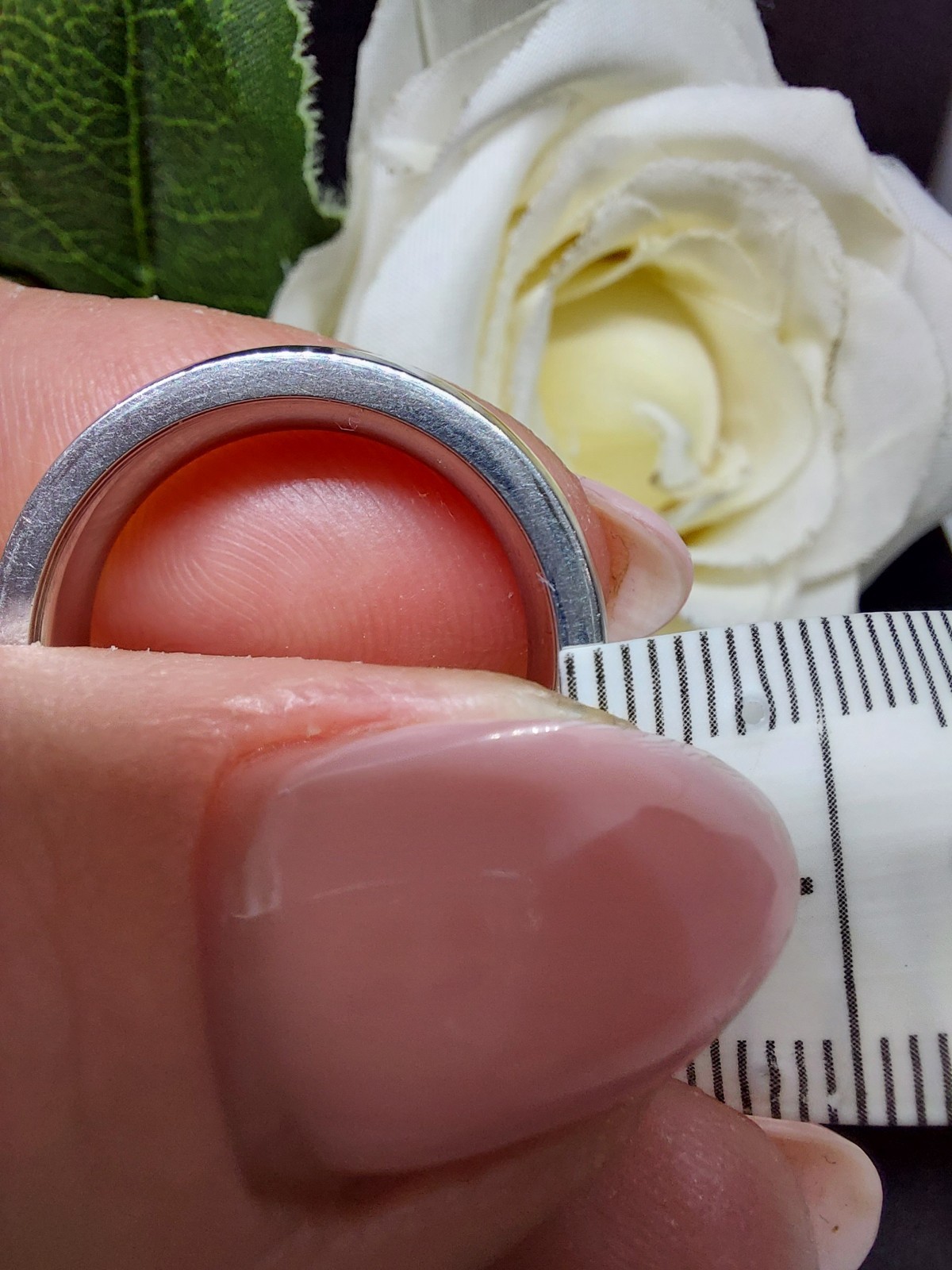A Stunning S.Steel 5.5mm Wide Band With Channel Set Cubic Zirconia Uk Size L