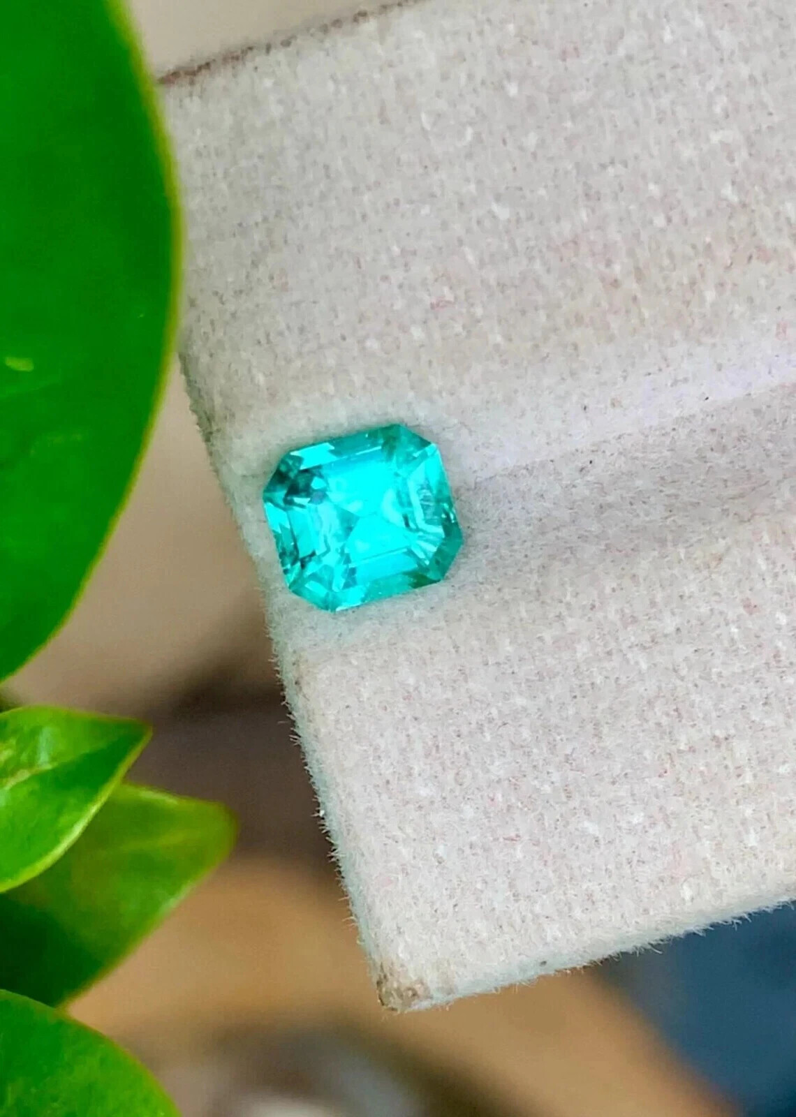 9 Ct Certified Natural Paraiba Tourmaline Neon Blue Asscher Cut Loose Gemstone
