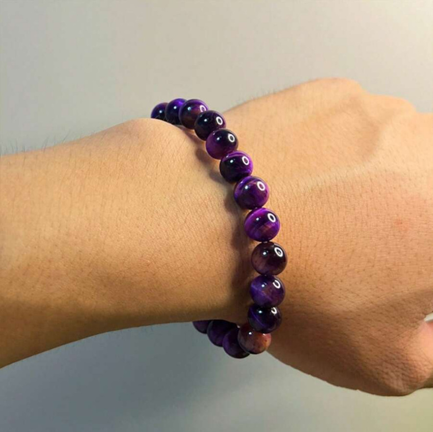 Fashion Natural Stone Crystal Beaded Bracelet Attract Wealth Women Men Jewelry