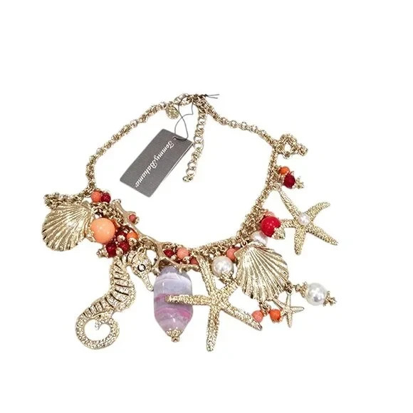 Tommy Bahama Women’s Chunky Melon Berry Sea Life Necklace NWT