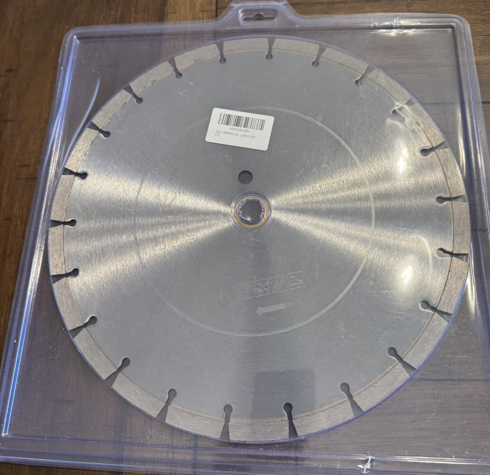 TSS 12-Inch Laser Welded Dry or Wet Cutting General Purpose Power Saw Segmented