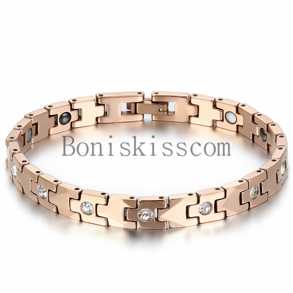 Women’s Charm Tungsten Carbide Health Powerful Bracelet Magnetic Therapy Chain