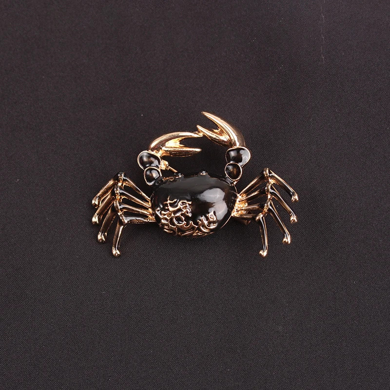 Women Men Unisex Crab Lover Brooch Fashion Animal Pins Badge Jewelry