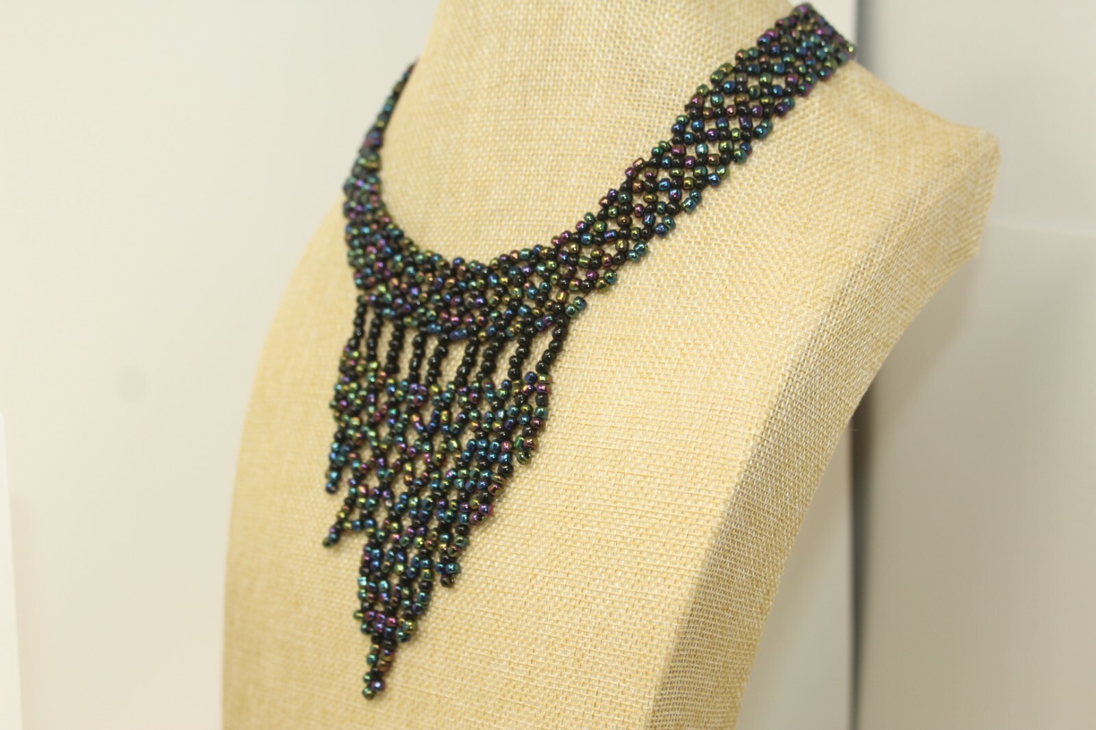 Extending Hands Handmade Zambia Beaded Multi-Color Metallic Necklace