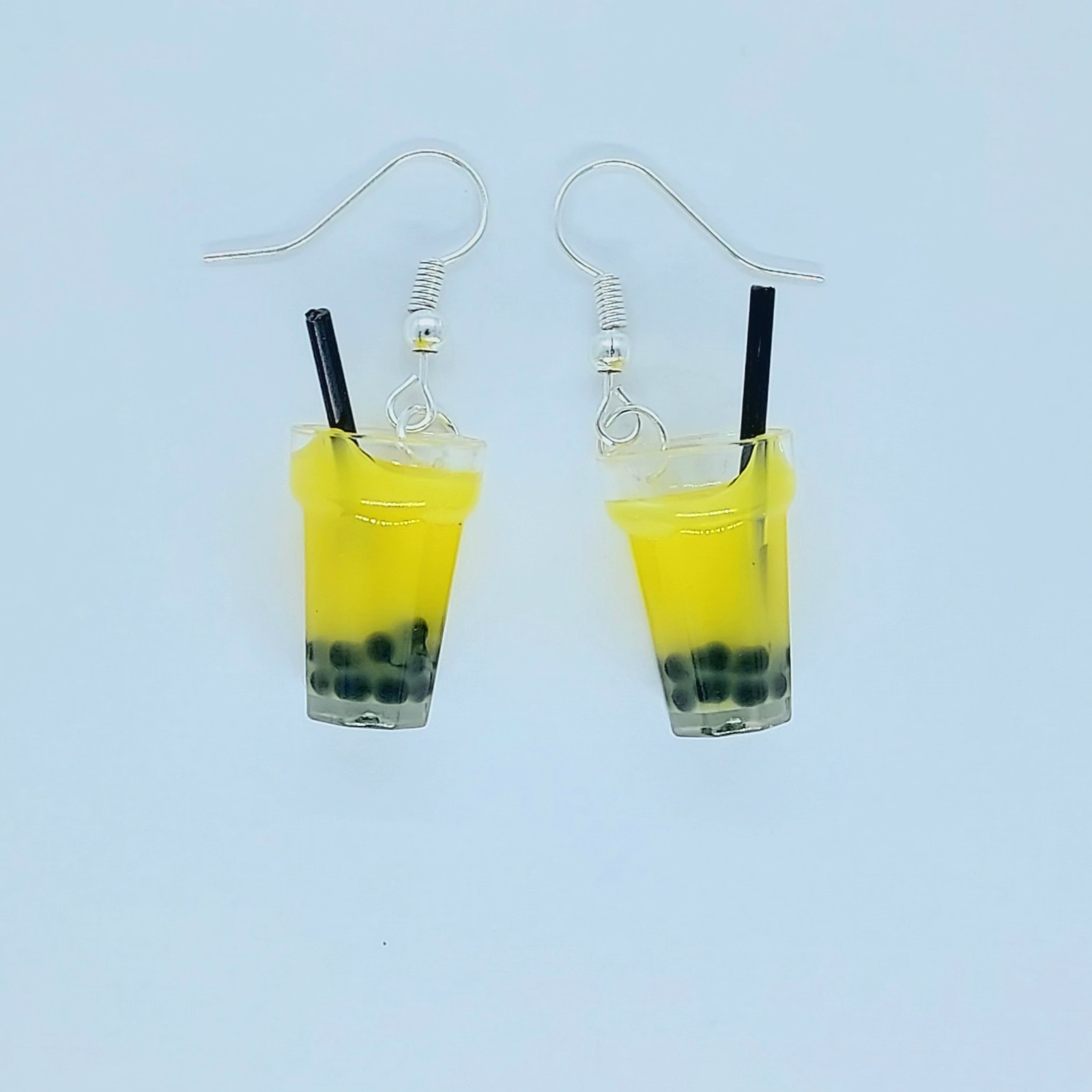 USA Seller 3D Boba Tea Bubble Pendant Necklace Jewelry Healing Colorful