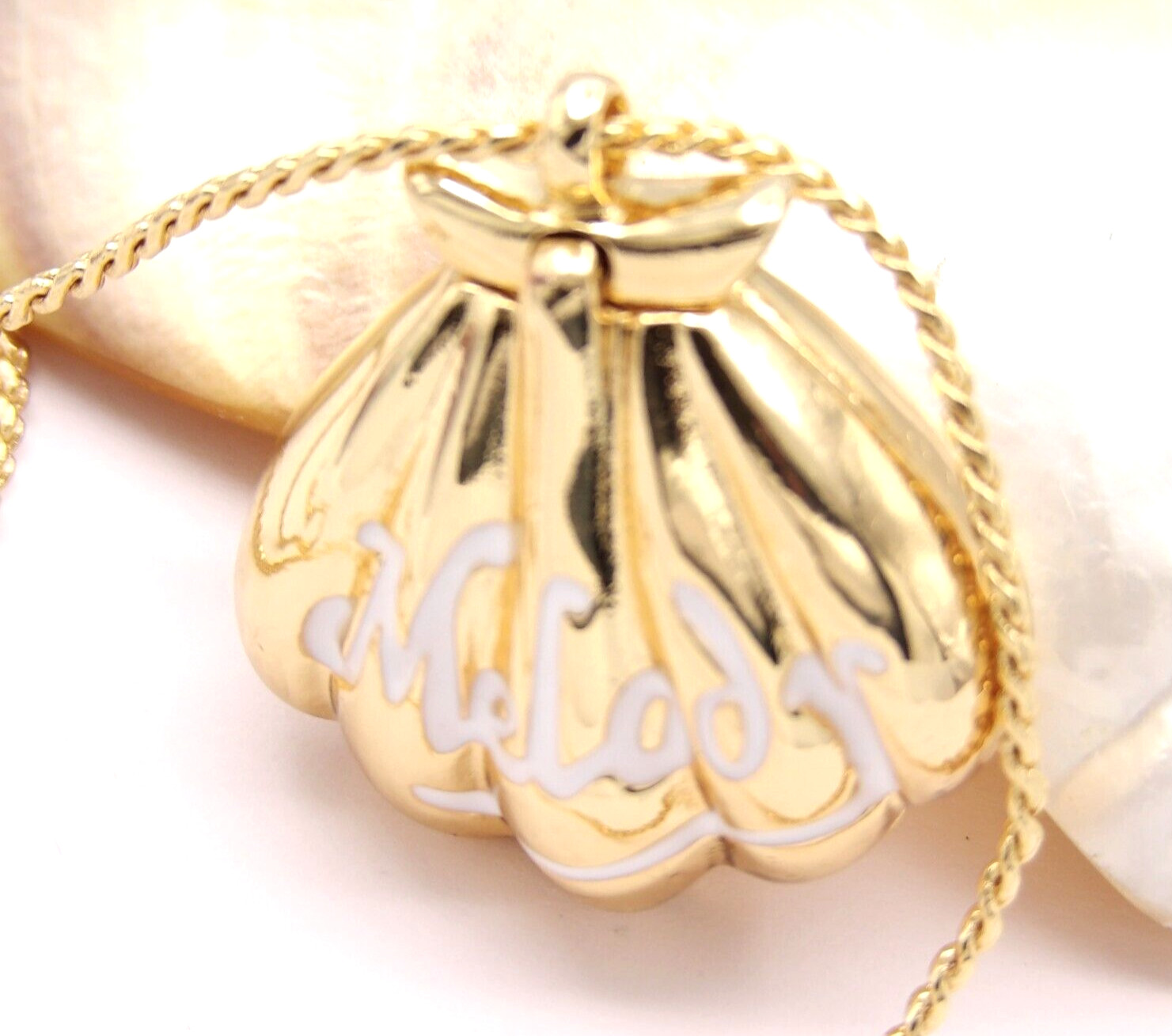 Mermaid Melody Locket Seashell Necklace Inspired from the Little Mermaid Ariel