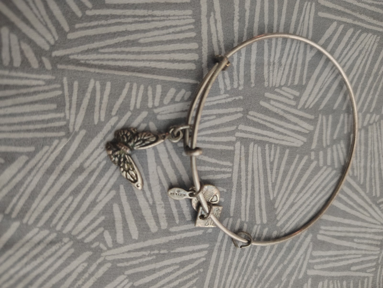 ALEX AND ANI Silver Adjustable Charm Bangle Bracelets Lot of 9, Assorted Themes