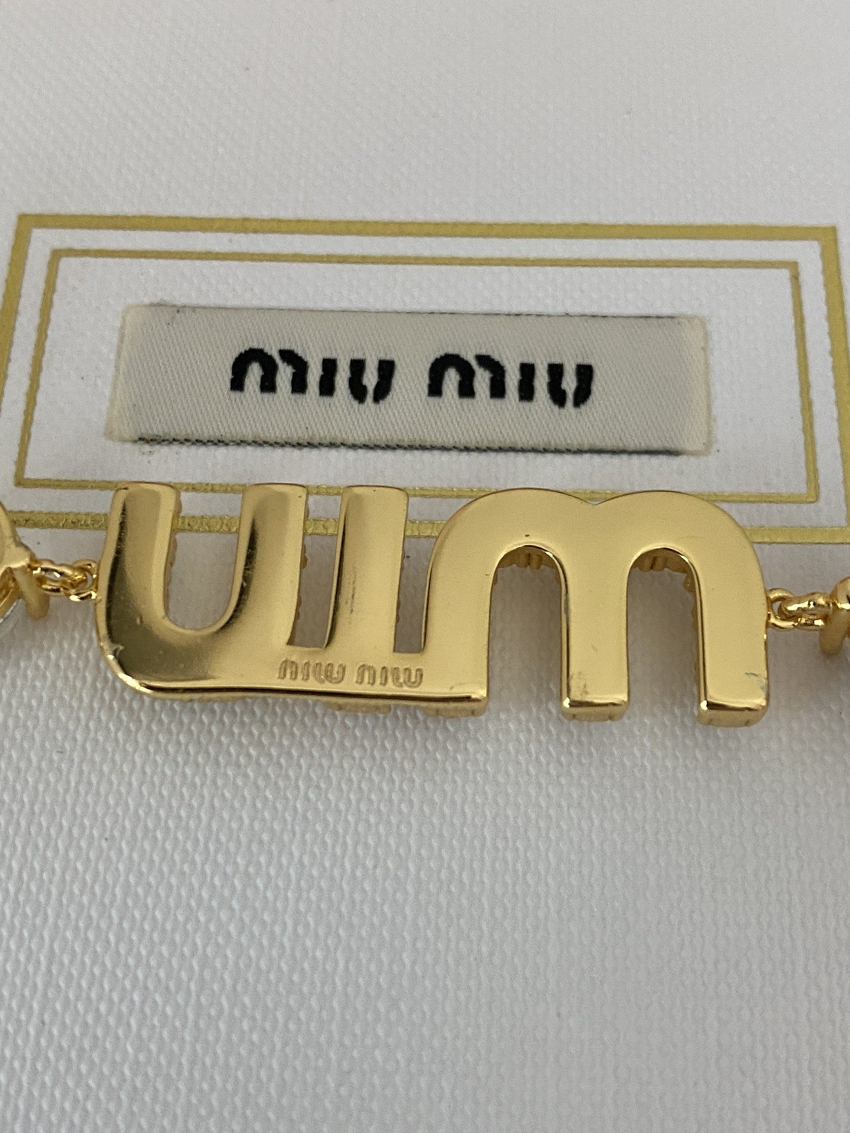 Miu Miu Authentic Rare Find Crystal Chocker Necklace