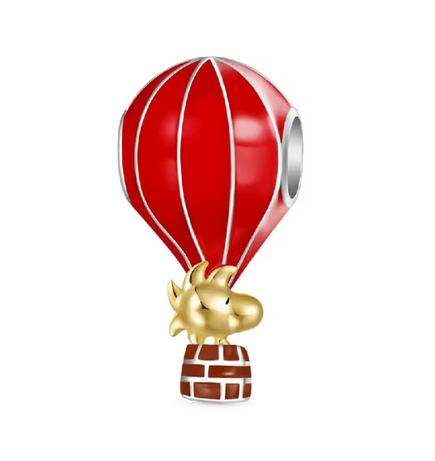 2 x Couple Red Hot Air Balloon Pendant Charm Necklace Bracelet Simulated Jewelry