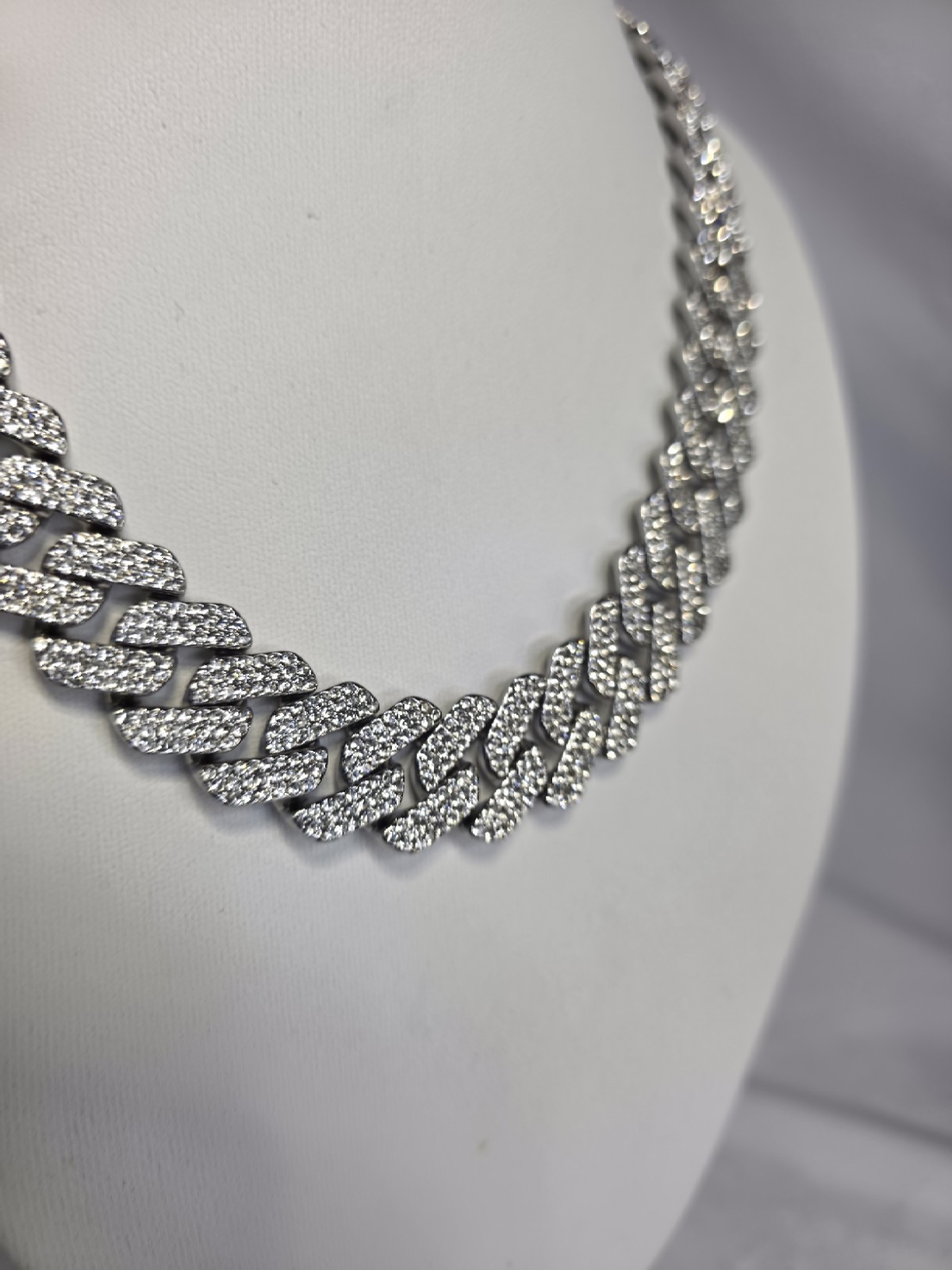 24” Iced Out Cuban Link Chain Heavy Solid Look Mens Hip Hop Necklace