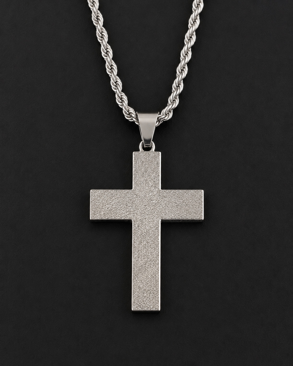 usa flag cross pendant