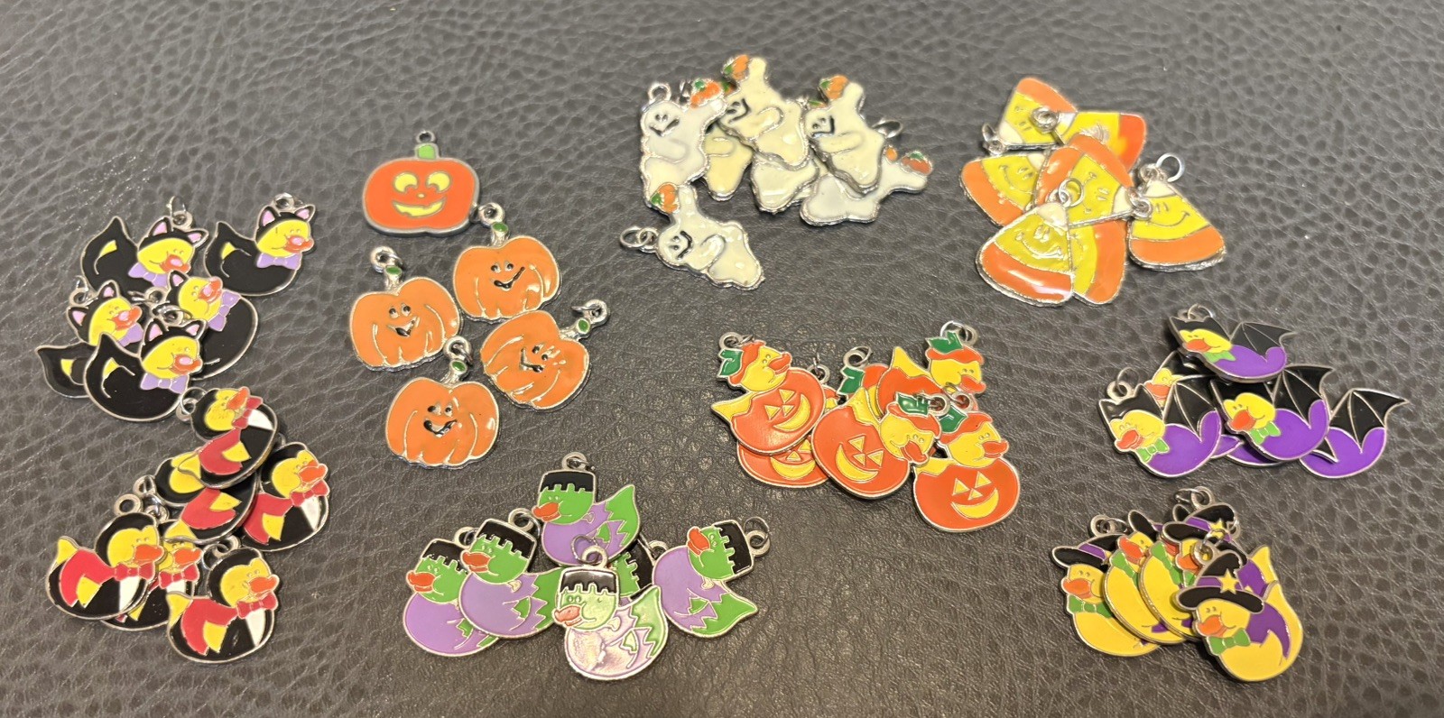 Halloween Charms For Bracelets Or Necklaces 50+ Pumpkin Rubber Ducks Candy Corn
