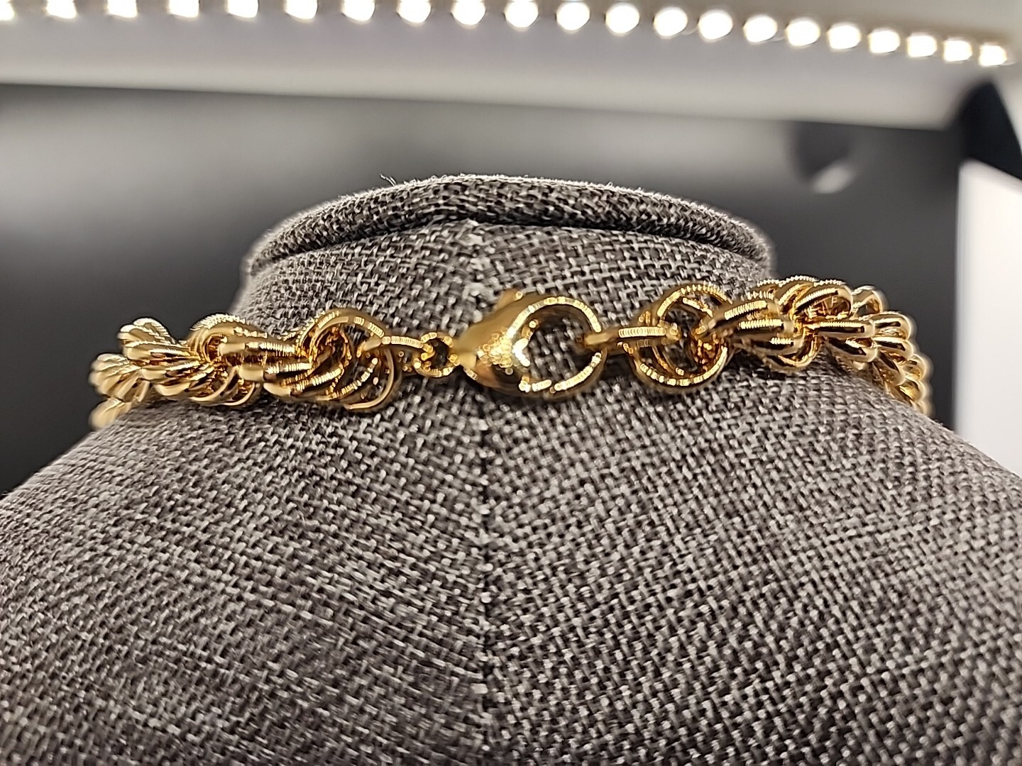 18K GP Over Bronze 24″ Soft Rope Link Chain Moda Al Massimo for JTV BEC181 NIB