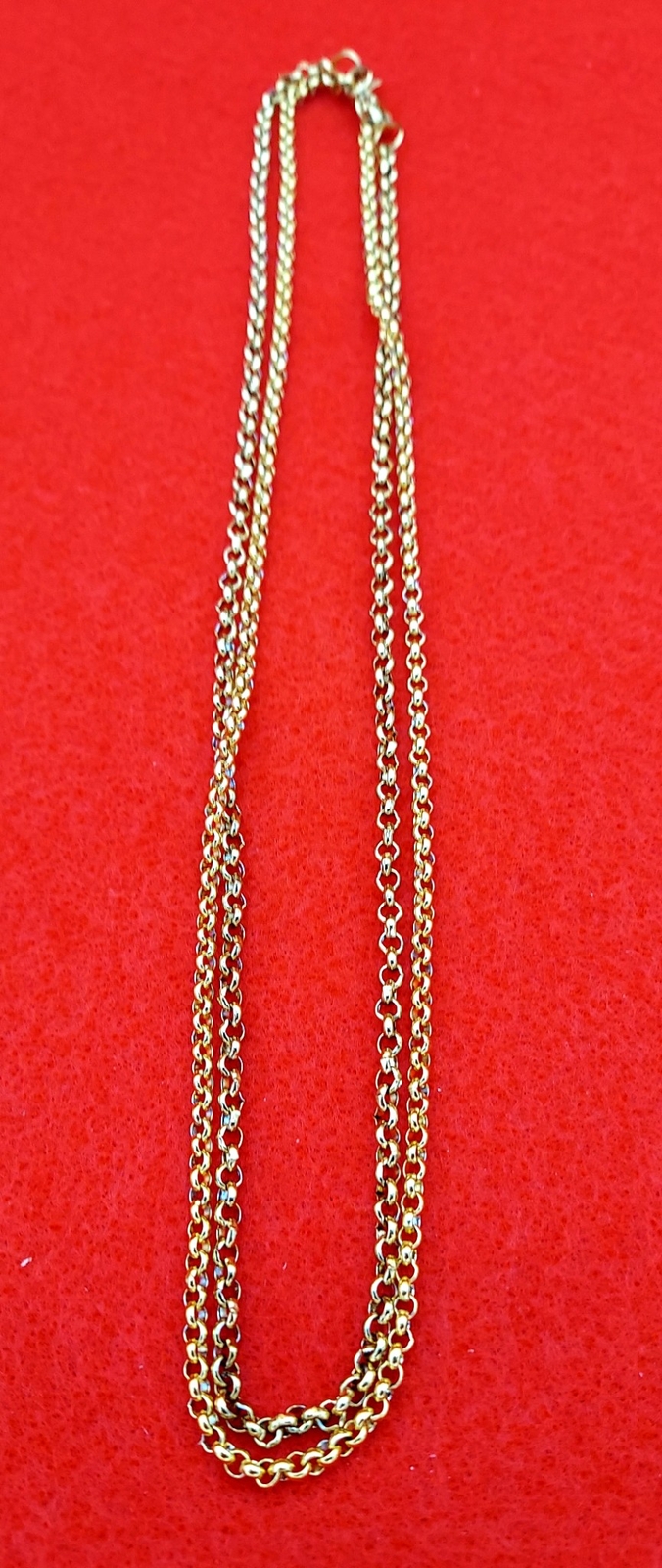 7″-84″ GOLD PLATED 3MM OR 4 MM ROLO STUNNING LINK ROPE CHAIN NECKLACE-GOLD