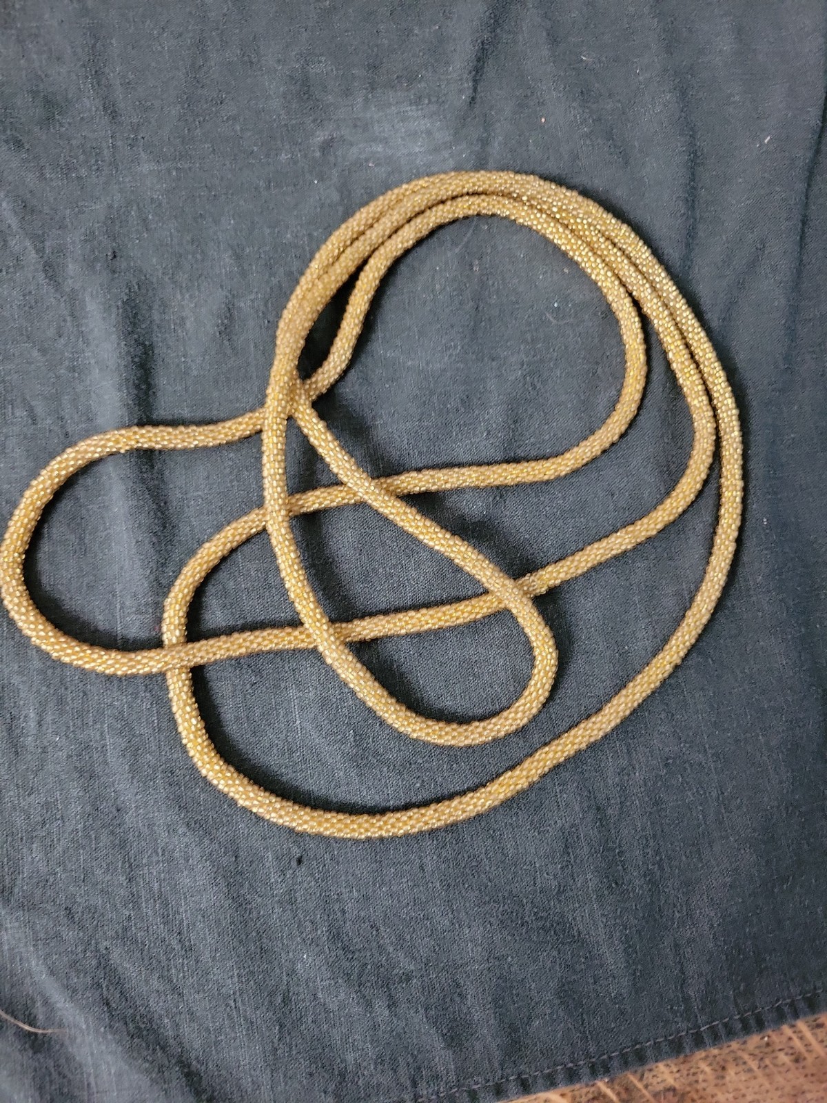 Gold Tone 30 in Rope Chain Style Necklace Sturdy, Well Made Classic Look,