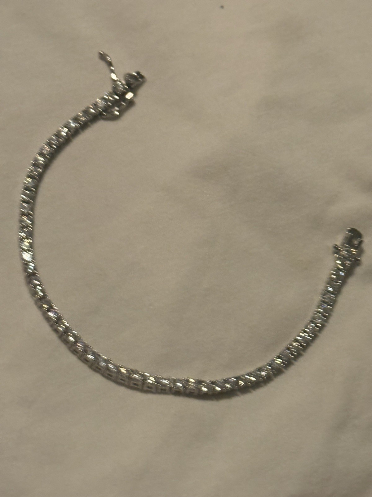 925 sterling silver VSS Moissanite 3mm 7in watch video on Instagram XDevestated