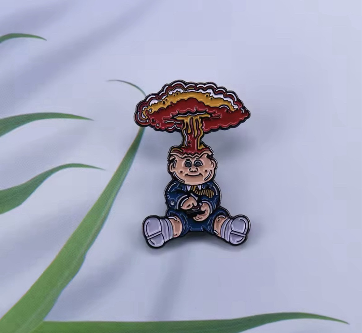 Garbage Pail Kid Adam Bomb Style 1pc Pin Rubber Pin Backer Garbage Pail Kids Fun