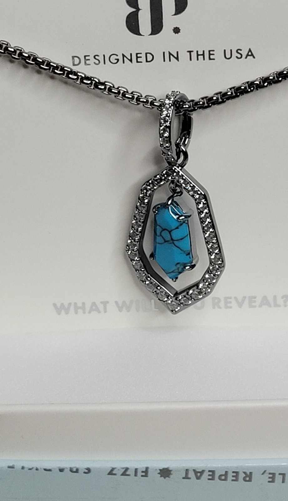 Bomb Party December 2025 Pendant “Glow For It Now” Hematite Plating