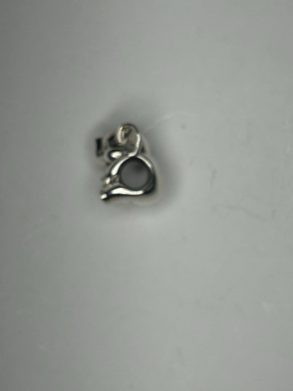 PANDORA S925 Sterling Silver Elephant Animal Bead Charm Slip-On Silver