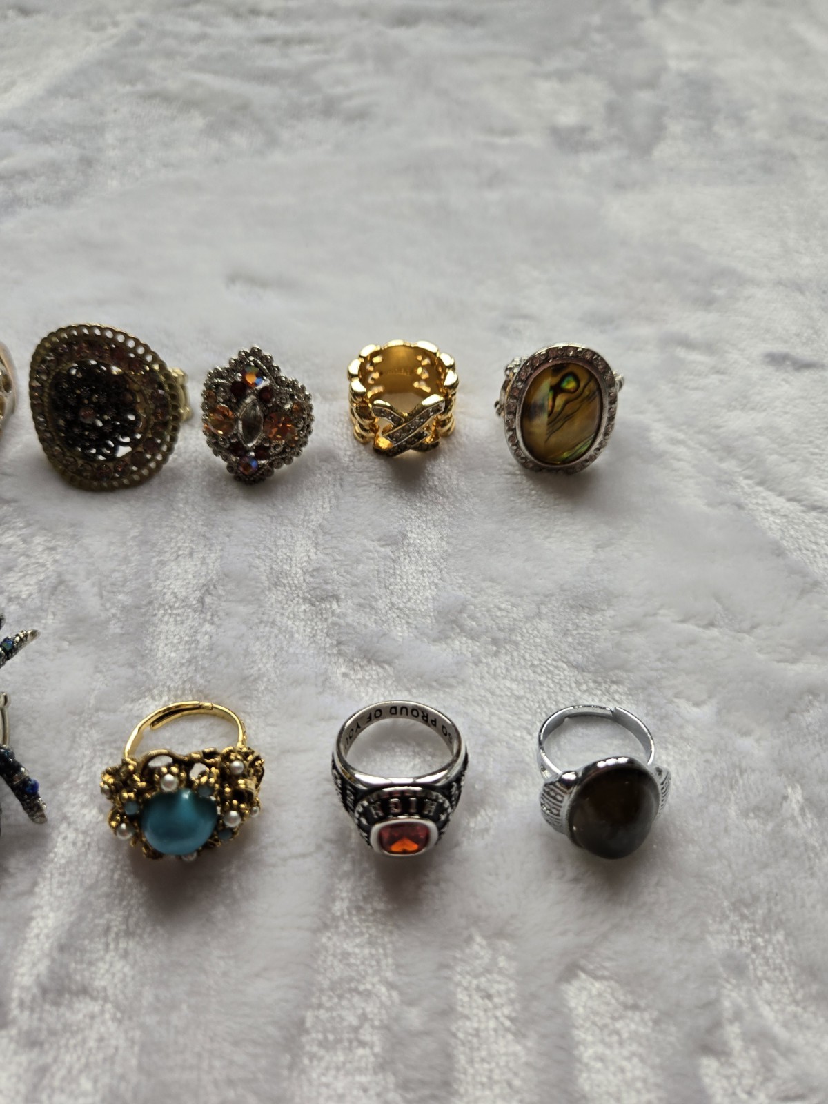 Huge Lot 55 Pc Mixed Rings Vintage to Modern Estate Jewelry Assorted Styles #02