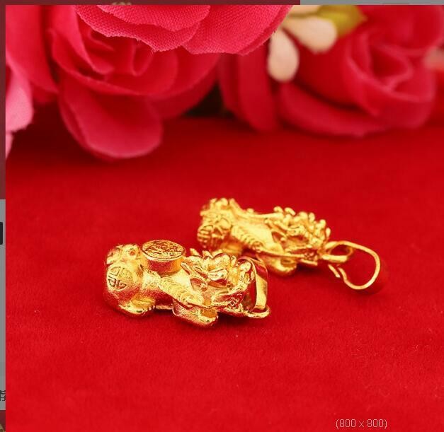 Brave set 22K 23K 24K Thai Baht Gold Filled Yellow GP Necklace