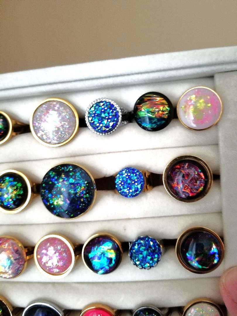 30 Ring Box – NEW Wholesale Rings in All Stainless-Steel with Adjustable Bands