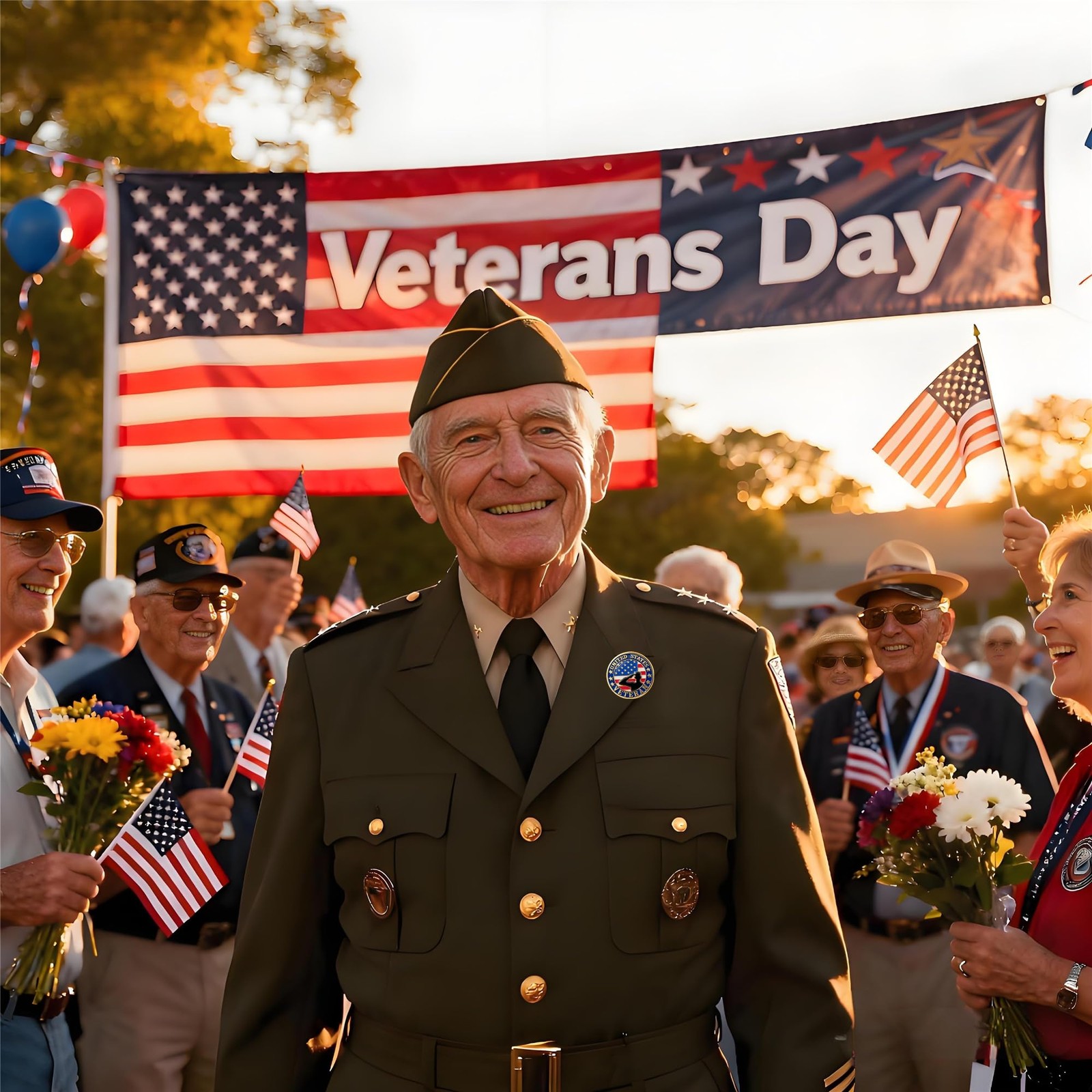 12/25/50/100 pieces Veterans Day pin round enamel Medium, Not Applicable