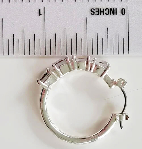 Avon Birthstone Colored Hoop Earrings | Choose Your Month | Nickel-Free Dazzling
