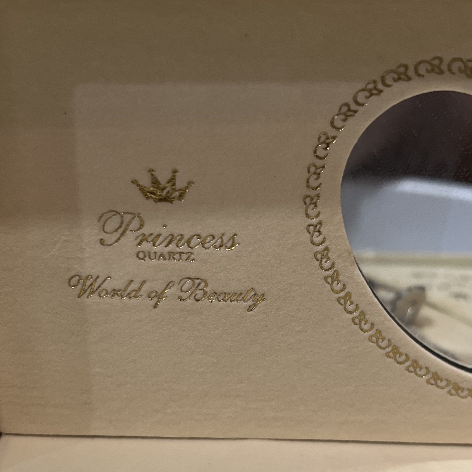 Princess Quartz World of Beauty Watch Necklace Earrings Set Need Restoration