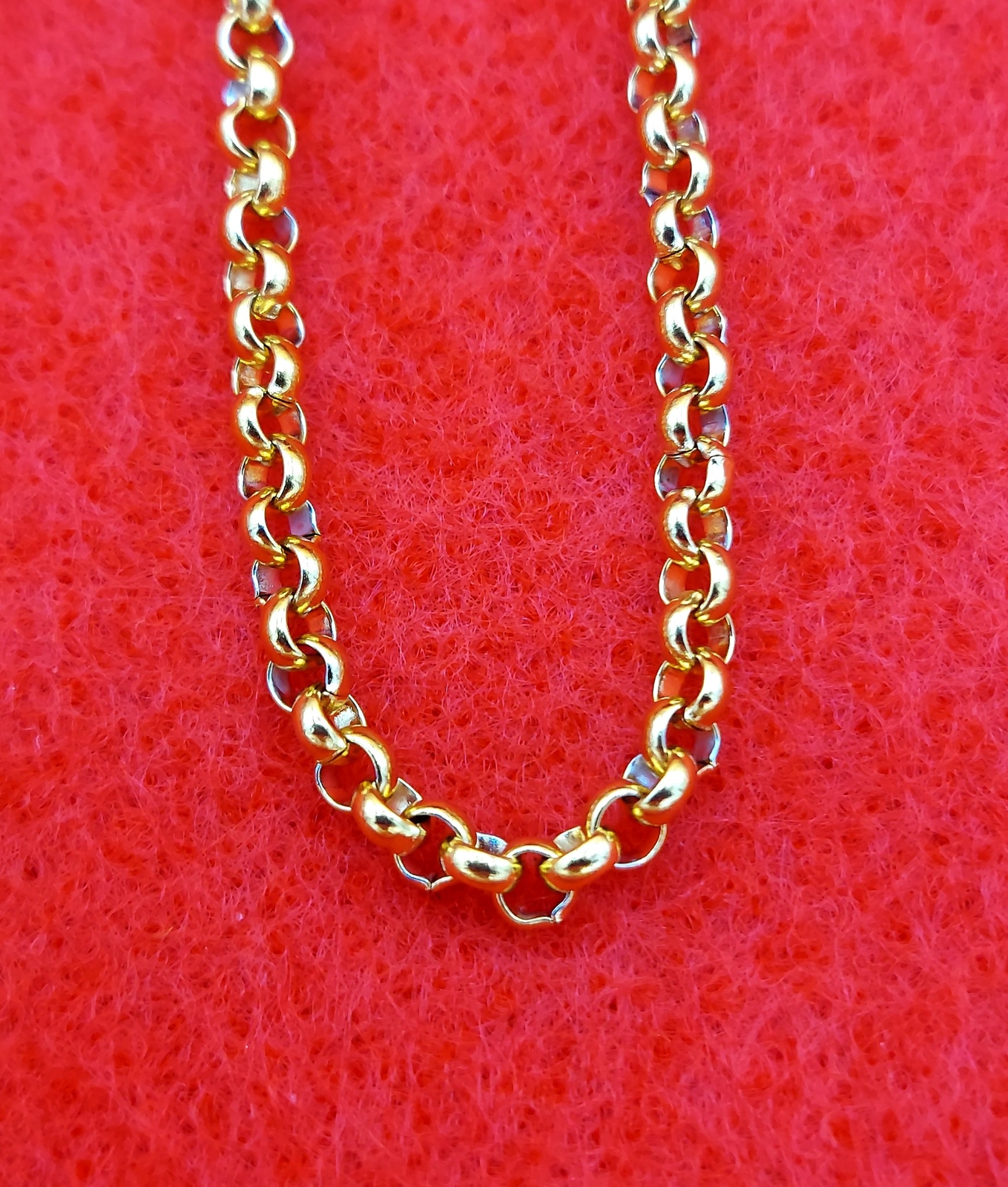 7″-84″ GOLD PLATED 3MM OR 4 MM ROLO STUNNING LINK ROPE CHAIN NECKLACE-GOLD