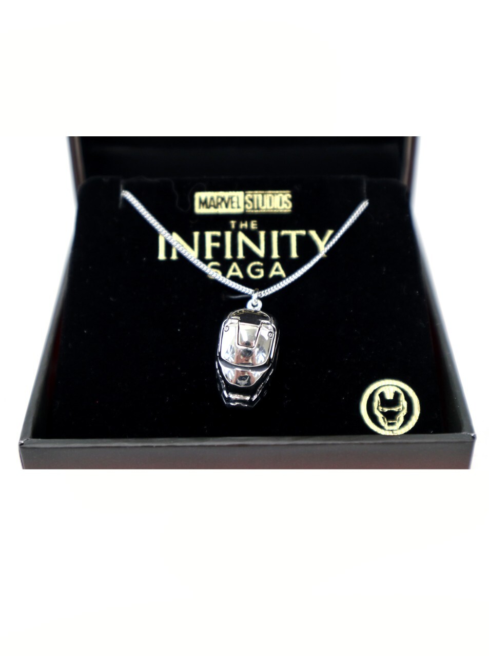 RockLove Iron Man Hinged Helmet Necklace Sterling Sterling Silver Infinity Saga