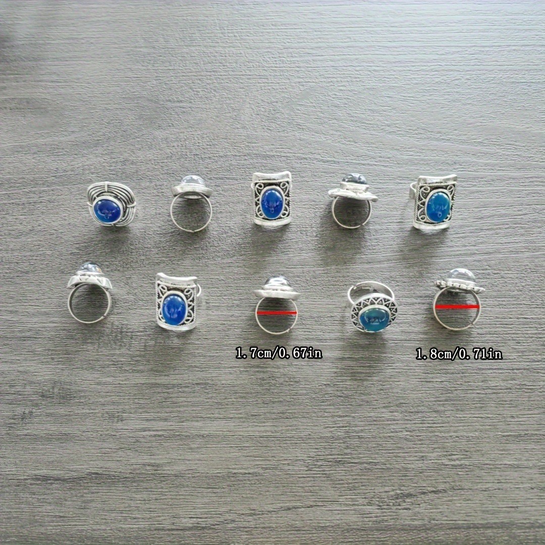 Wholesale 20/30/50pcs Vintage Mood Rings Bulk Women Change Color Finger Jewelry