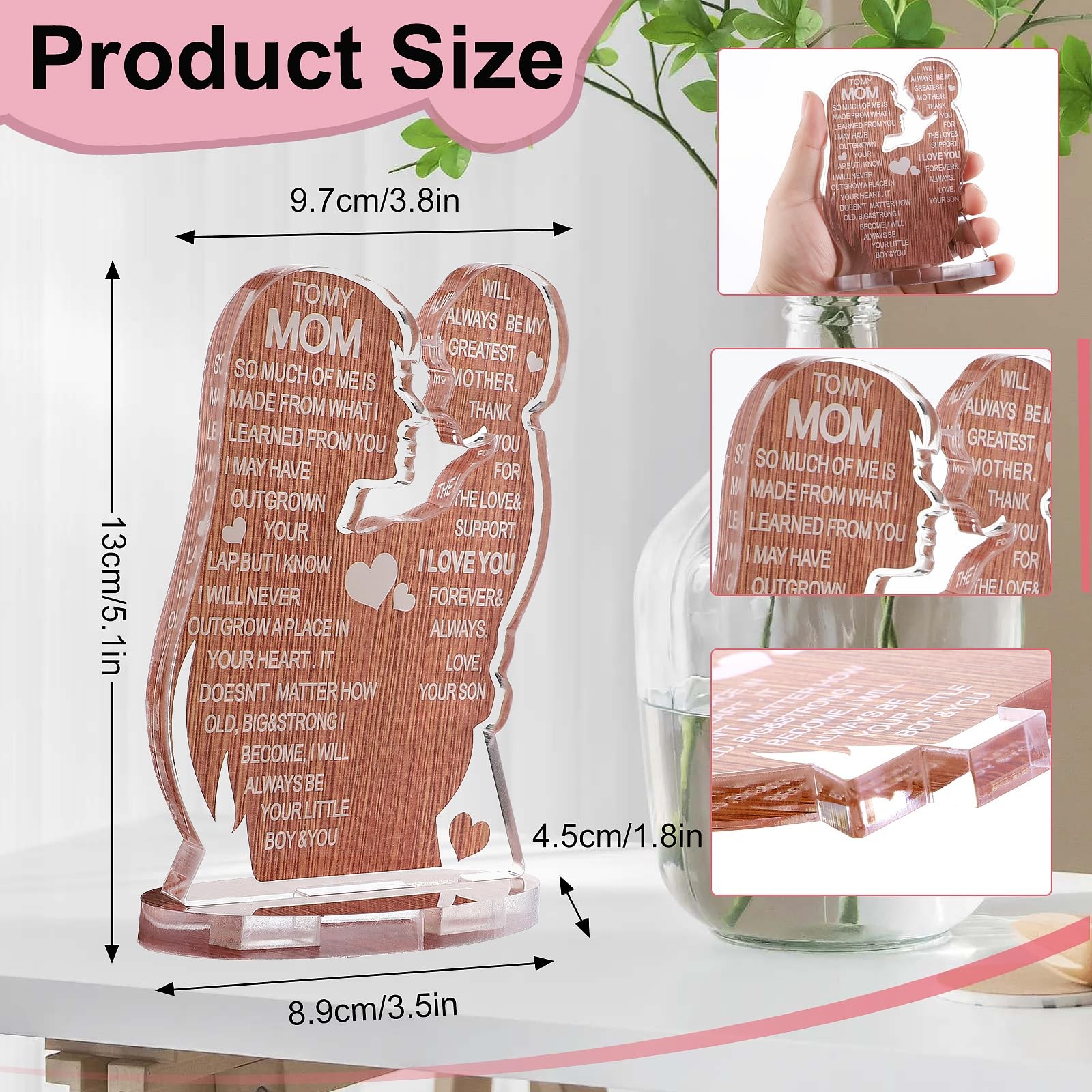 Gifts for Mom, Mothers Day from Husband Daughter Son, Birthday Women Wife Gifts