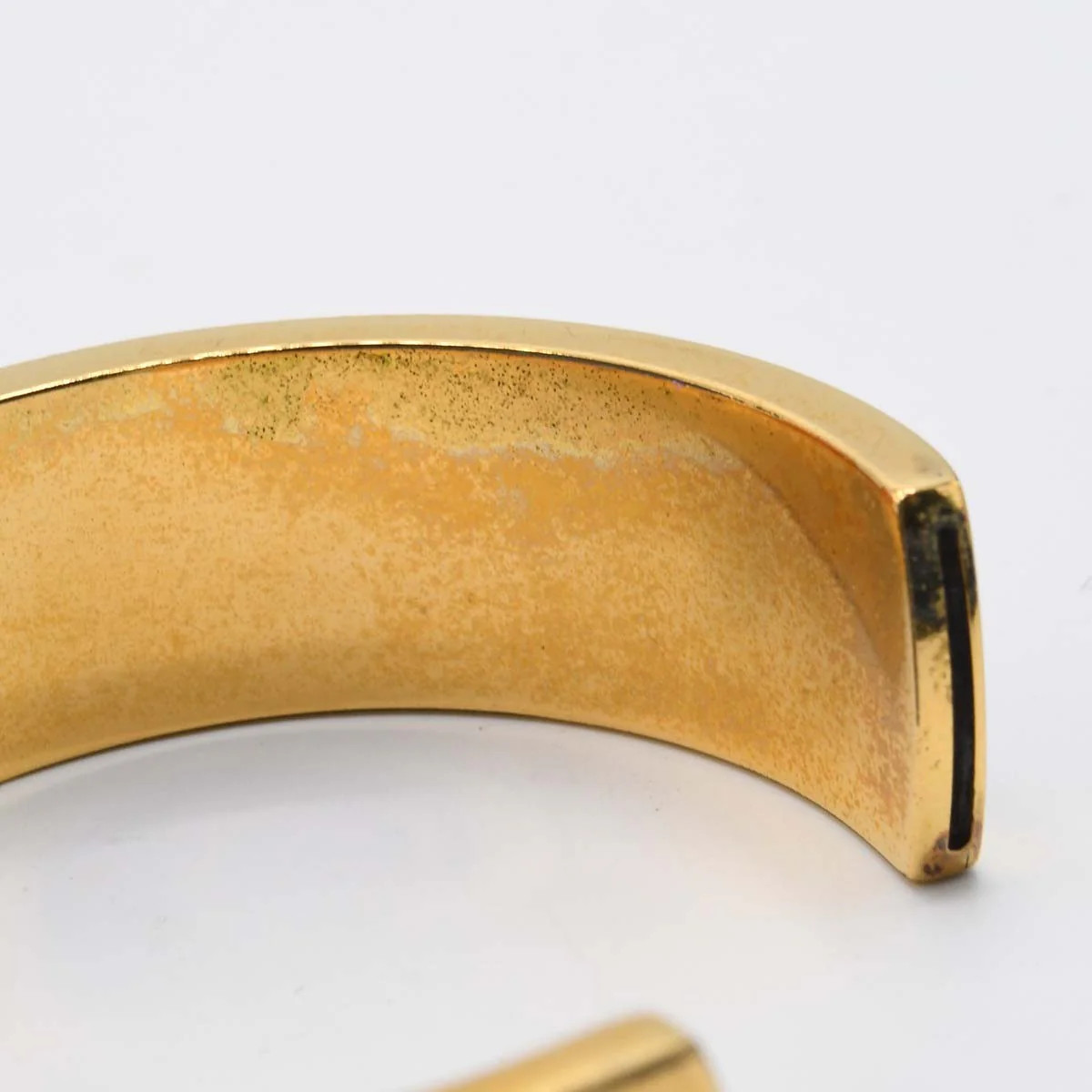 Hermes Bangle Kelly Black Gold Color Accessory Box H6333 Used