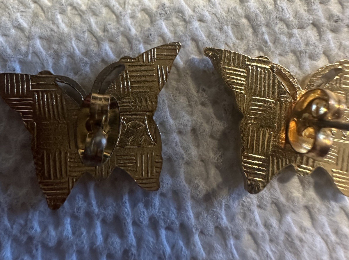 Lot of 2 Pairs of vintage cloisonné Earrings