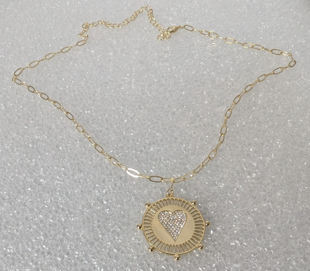 Jennifer Miller Heart Medallion Necklace