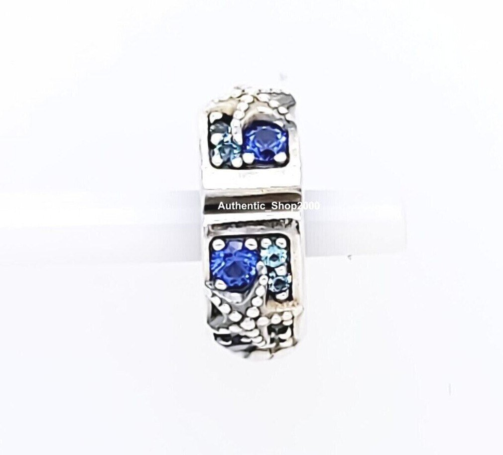 New 100% Authentic PANDORA Pave Tropical Starfish & Shell Clip Charm 791678C01