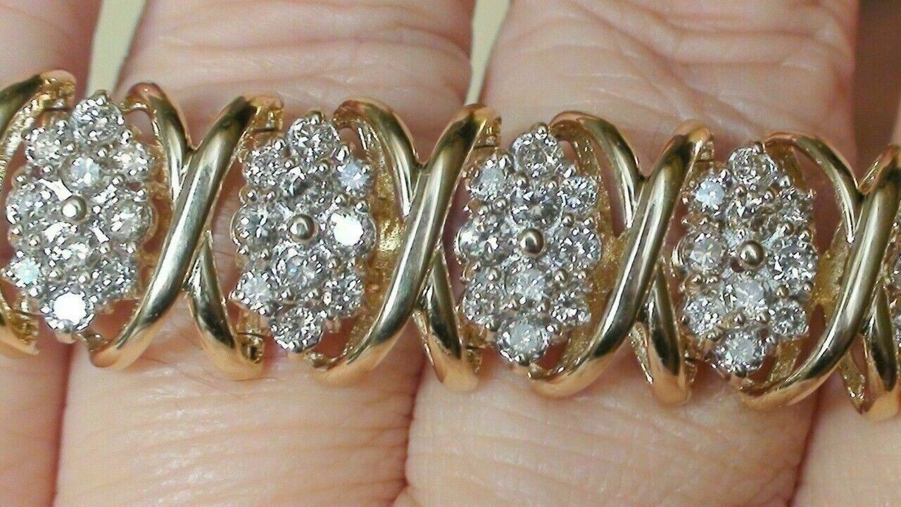 8CT Round Cut Lab-Created Diamond Tennis Gift Bracelet 14K Yellow Gold Finish