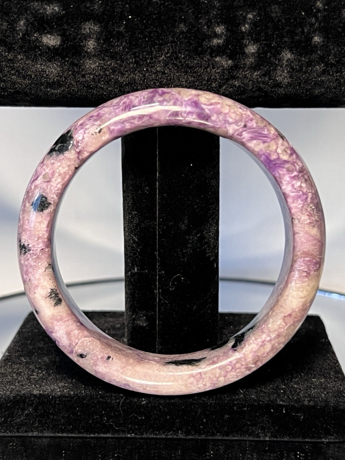 Charoite Bangle Inner Diameter Size 60mm -see Description & Pics For More Info