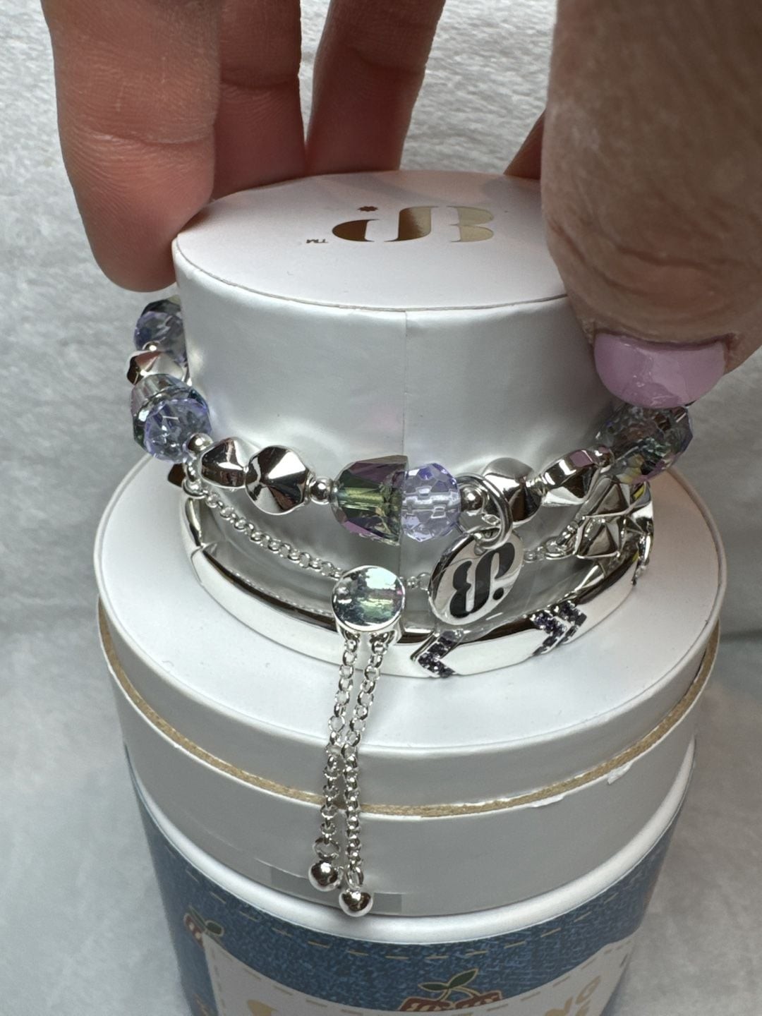 Bomb Party Spring Stacks 2026 Blooming Beauty Enamel Floral Bouquet on Silver