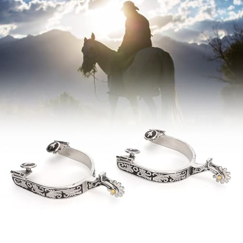 Bumper Spurs, Horse Spurs, Stainless Steel West Cowboy Spurs, Boot Spurs with