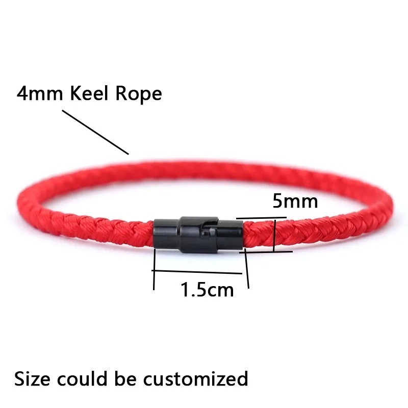 Lucky Red Thread Bracelet for Men Women Adjustable Rope Style Couple Gift Access