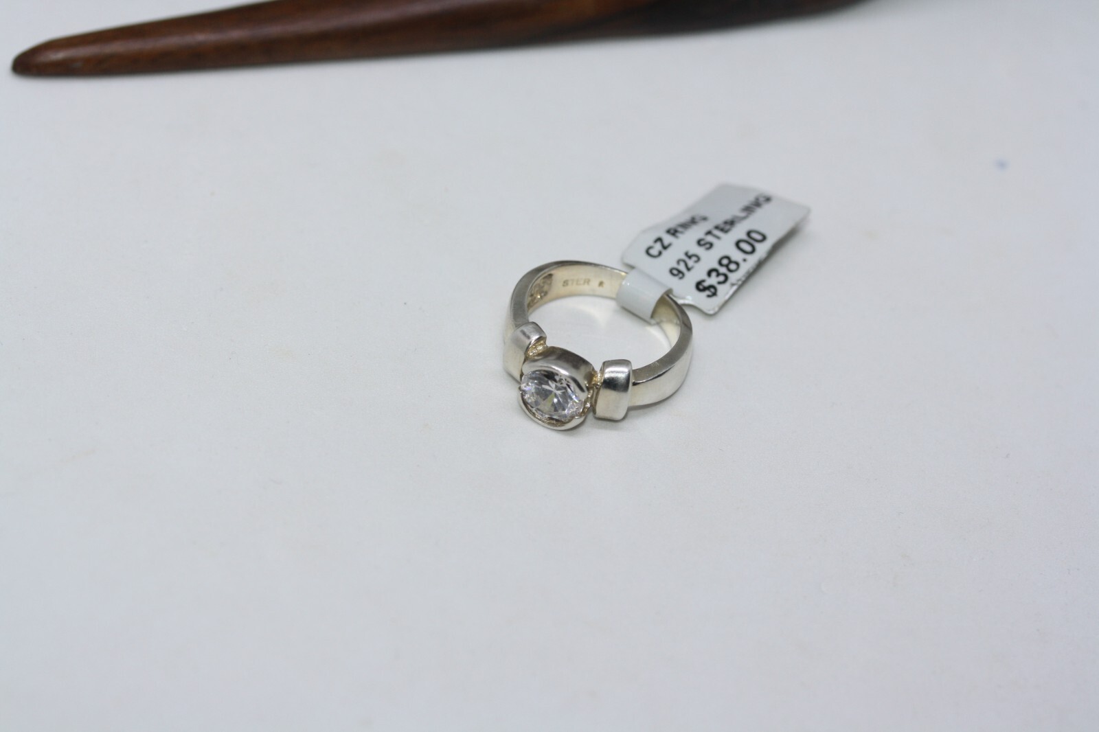 New Mexican 925 Silver Channel Set 1.5 CT Round CZ Women’s Designer Ring Sz 5.75