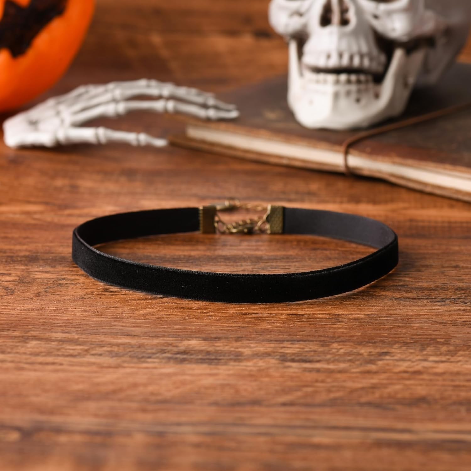Handmade Black Velvet Choker Necklace with Adjustable Extender for All Occasions