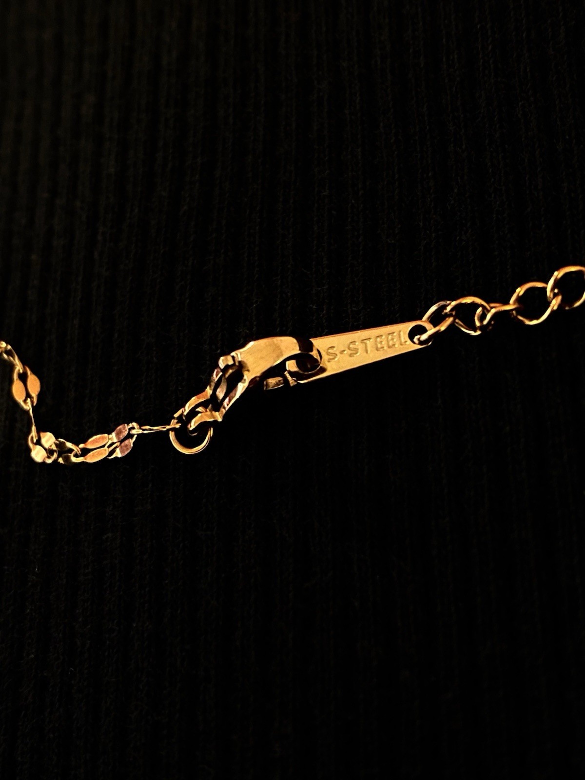 Gold-Plated Stainless Steel Pave CZ Coiled Serpent/Snake Pendant Necklace